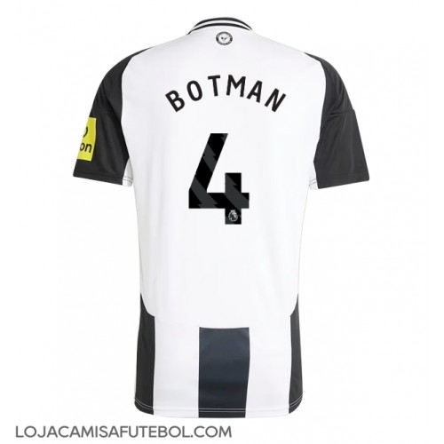 Camisa de Futebol Newcastle United Sven Botman #4 Equipamento Principal 2024-25 Manga Curta